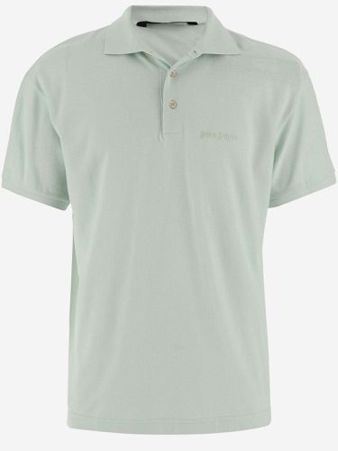 Cotton Polo Shirt With Logo - Palm Angels - Modalova