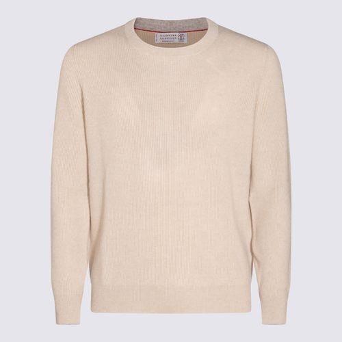 Beige Wool Knitwear - Brunello Cucinelli - Modalova