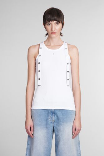 Logo Patch Ribbed Jersey Tank Top - The Attico - Modalova