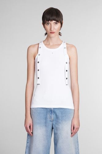 Logo Patch Ribbed Jersey Tank Top - The Attico - Modalova