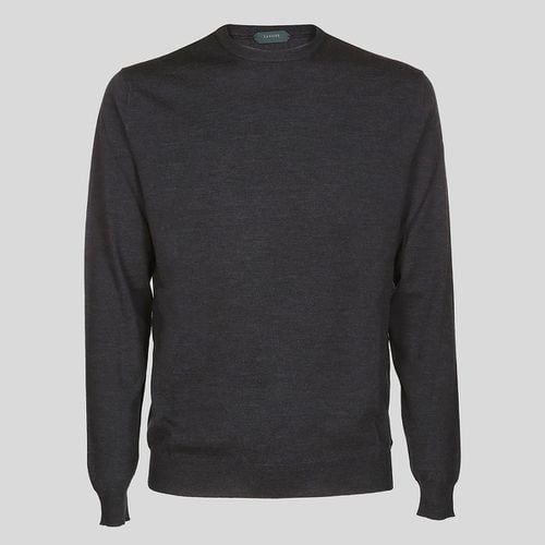 Zanone Dark Grey Wool Sweater - Zanone - Modalova