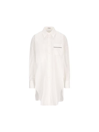 Collared Long-sleeve Shirt - Brunello Cucinelli - Modalova