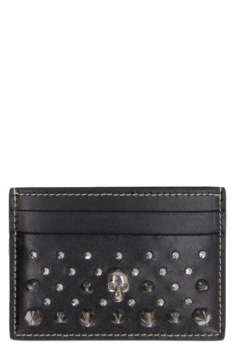 Skull Studded Leather Wallet - Alexander McQueen - Modalova