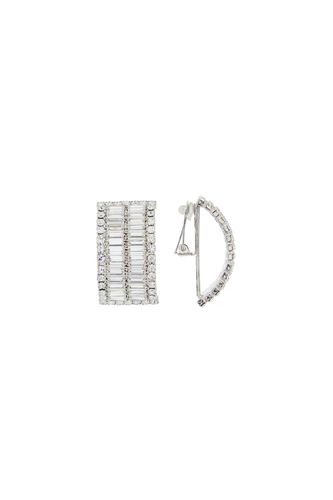Clip-on Earrings With Crystals - Alessandra Rich - Modalova