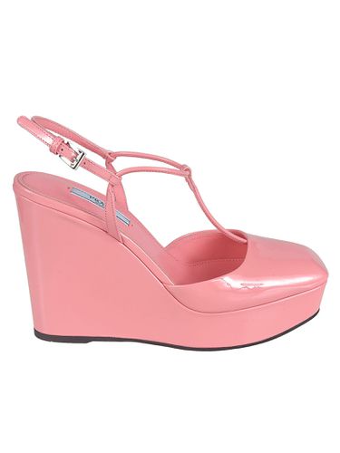 Prada Buckled Wedge Sandals - Prada - Modalova