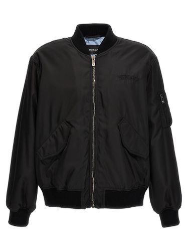 Versace Logo Bomber Jacket - Versace - Modalova