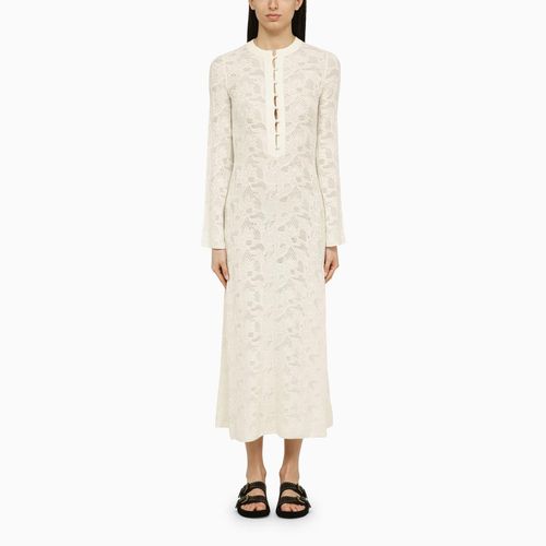 Wool And Silk Dress With Embroidery - Chloé - Modalova