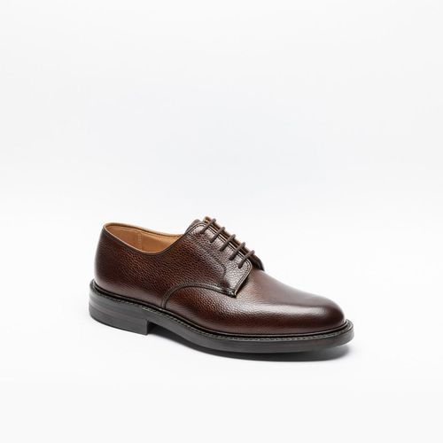 Dark Brown Scotch Country Grain Calf Shoe - Crockett & Jones - Modalova