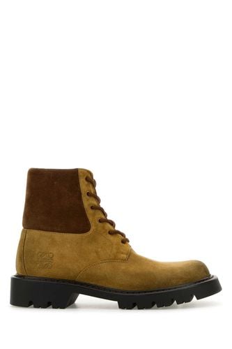 Two-tone Suede Sierra Ankle Boots - Loewe - Modalova