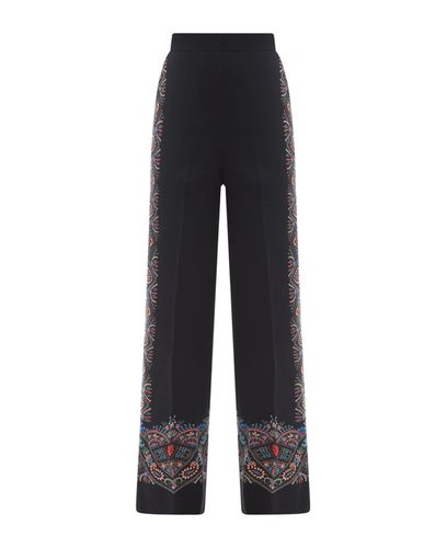 Floral Printed High Waist Palazzo Trousers - Etro - Modalova