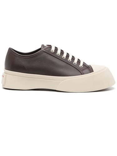 Marni Brown Calf Leather Sneakers - Marni - Modalova