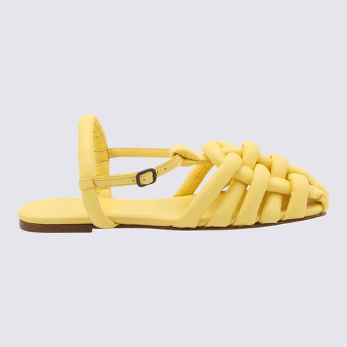 Yellow Leather Cabersa Sandals - Hereu - Modalova