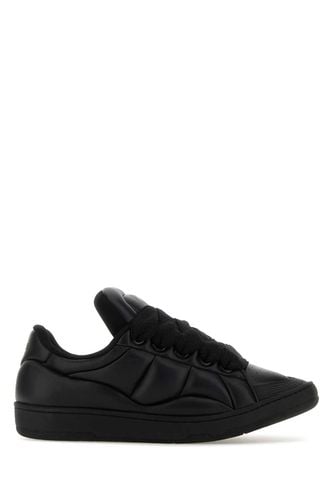 Black Leather Curb Xl Sneakers - Lanvin - Modalova