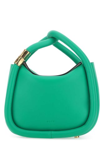 Green Leather Wonton 20 Handbag - BOYY - Modalova