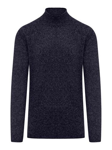 High-neck Knitted Jumper - Roberto Collina - Modalova