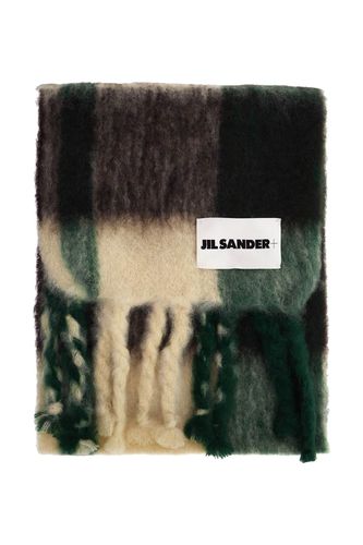 Jil Sander Plaid Mohair Scarf In - Jil Sander - Modalova