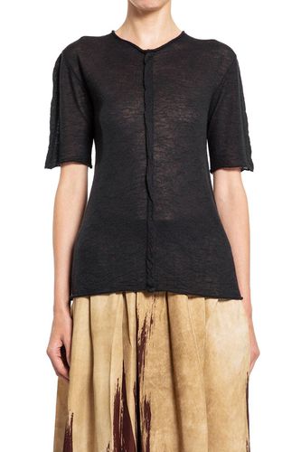 Uma Wang Short Sleeved Knitted Top - Uma Wang - Modalova