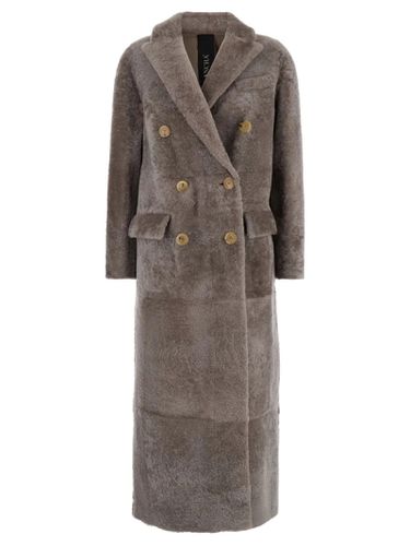 Blancha Taupe Shearling Coat - Blancha - Modalova