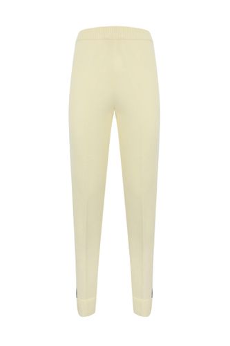 Wool And Cashmere Trousers With Lace Embroidery - TwinSet - Modalova