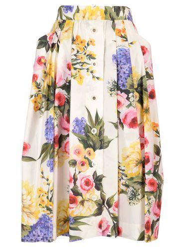 Garden Print Full Skirt - Dolce & Gabbana - Modalova