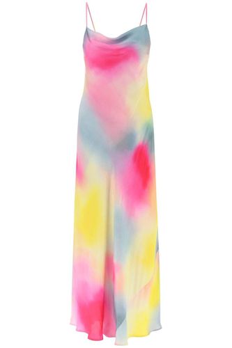 Watercolour Cowl Neck Maxi Dress - MSGM - Modalova