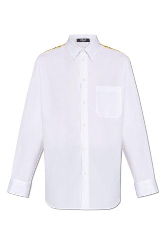 Barocco-panelled Button-up Shirt - Versace - Modalova