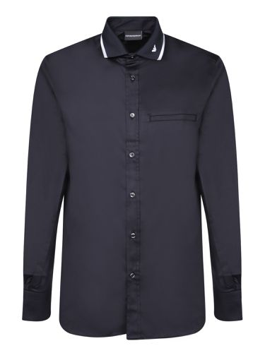 Emporio Armani Blue Logo Polo Shirt - Emporio Armani - Modalova