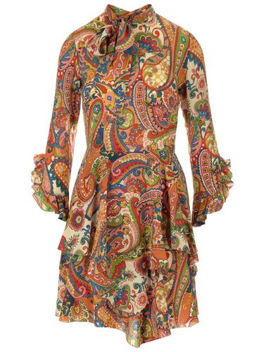 Ruffled Paisley Print Mini Dress - Etro - Modalova