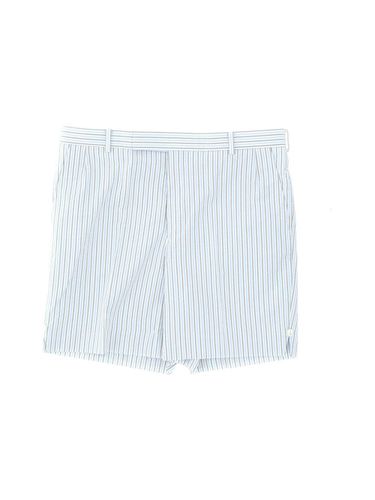 Logo Tag Striped Seersucker Shorts - Thom Browne - Modalova