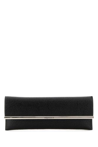 Black Leather Cross B-long Clutch - Alexander McQueen - Modalova