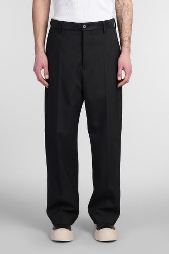 Marni Pants In Black Wool - Marni - Modalova