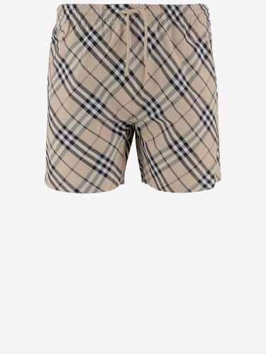 Short Pants With Check Pattern - Burberry - Modalova