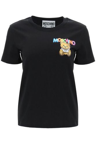 Moschino Teddy Bear Logo T-shirt - Moschino - Modalova