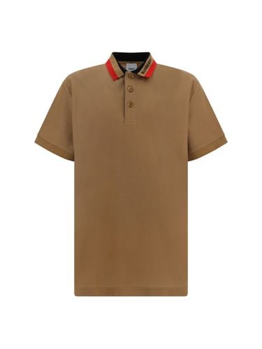 Logo Detailed Short Sleeved Polo Shirt - Burberry - Modalova