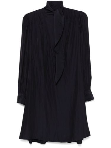 Lanvin Blue Draped Mini Dress - Lanvin - Modalova