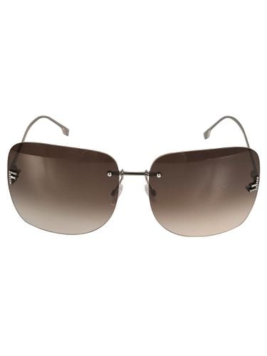 Rimless Square Oversized Sunglasses - Fendi - Modalova