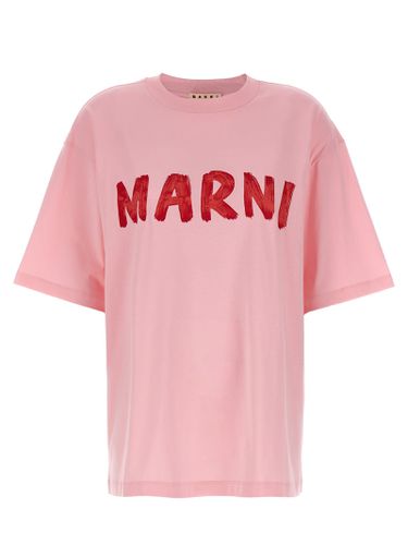 Marni Logo Print T-shirt - Marni - Modalova