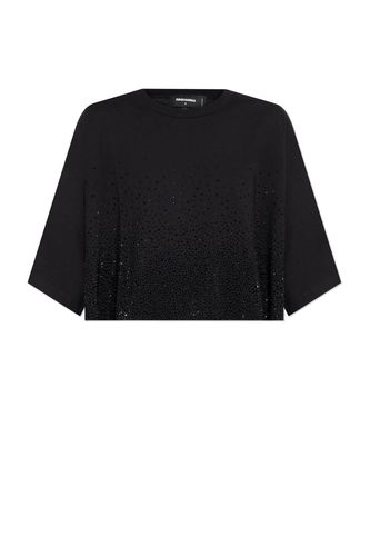 Embellished Cropped T-shirt - Dsquared2 - Modalova