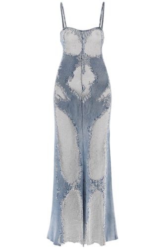 Claudia Maxi Dress In Rhinestone Burnout Jersey - Diesel - Modalova