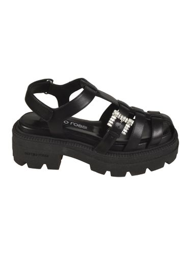 Back Strap Embellished Buckle Sandals - Sergio Rossi - Modalova