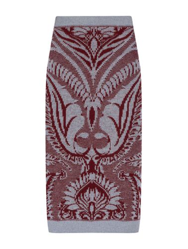Pattern Intarsia-knit Midi Skirt - Etro - Modalova