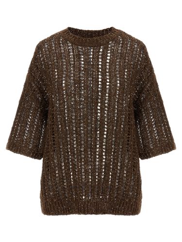 Rustic Dazzling Net Jersey - Brunello Cucinelli - Modalova