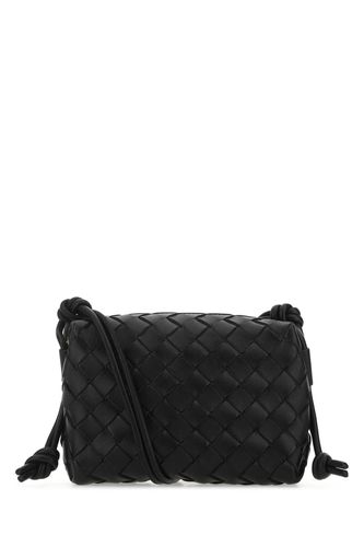 Black Leather Mini Loop Crossbody Bag - Bottega Veneta - Modalova