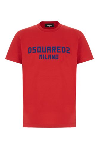 Dsquared2 Red Cotton T-shirt - Dsquared2 - Modalova