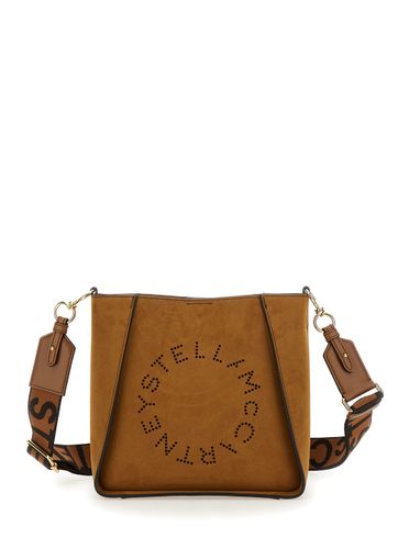 Beige Crossbody Bag With Front Ring Logo In Eco-leather Woman - Stella McCartney - Modalova