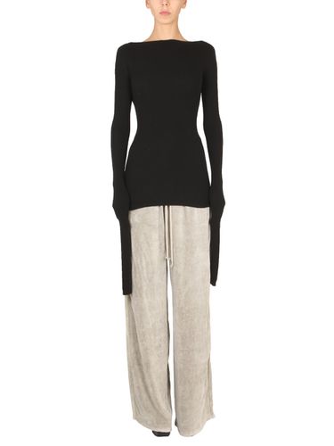 Sweater With Oversized Sleeves And Cut-out - Rick Owens - Modalova