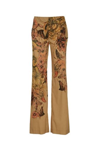 Tattoo Printed Trousers - Alberta Ferretti - Modalova