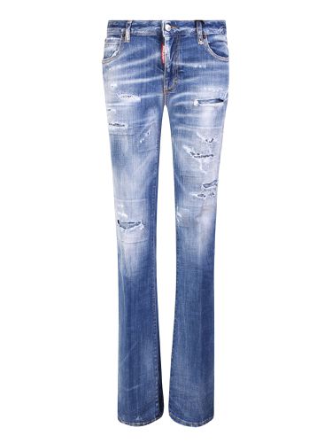 Flared Jeans With Tear Detail - Dsquared2 - Modalova