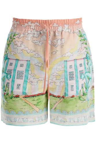 Gradient Monogram Silk Shorts - Casablanca - Modalova