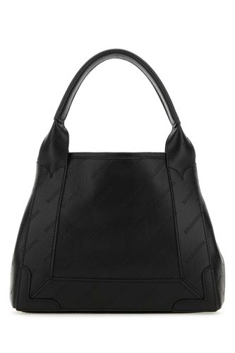 Leather Cabas Navy Xs Handbag - Balenciaga - Modalova